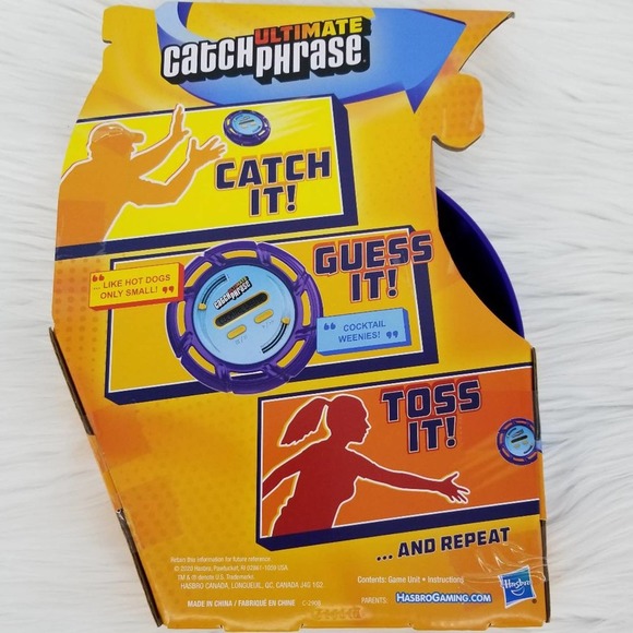 Catch it Guess It Toss It Ultimate Catch Phrase Hasbro Family Game - Picture 2 of 2